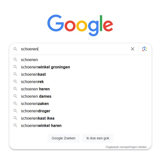 zoekwoordonderzoek doen Google suggesties